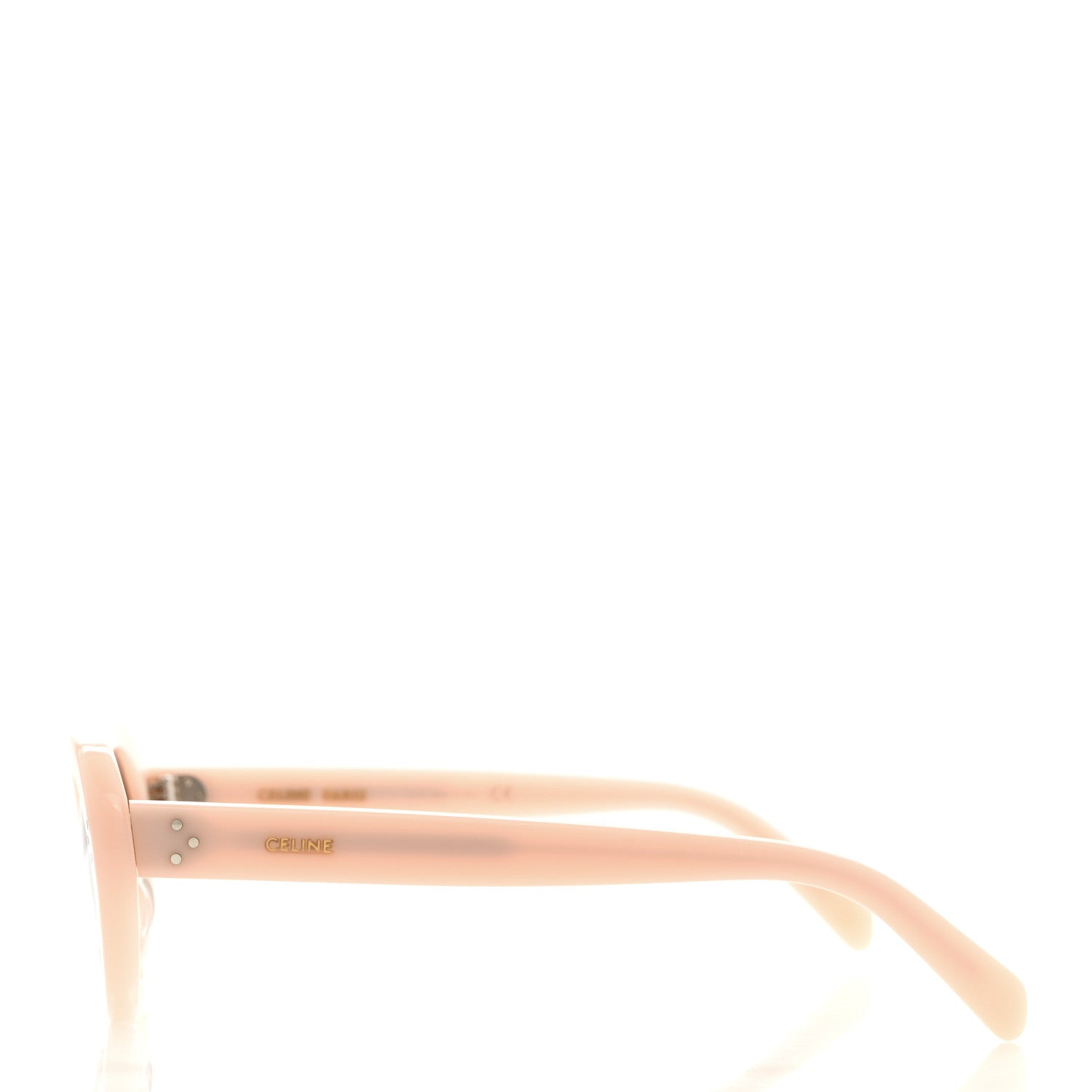 Celine Acetate Cat Eye Sunglasses CL401931 Milky Pastel Rose Brown 3 of 6