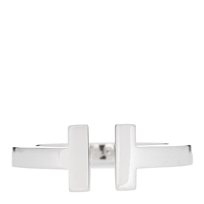 Tiffany Sterling Silver T Square Ring 52 6 1 of 5