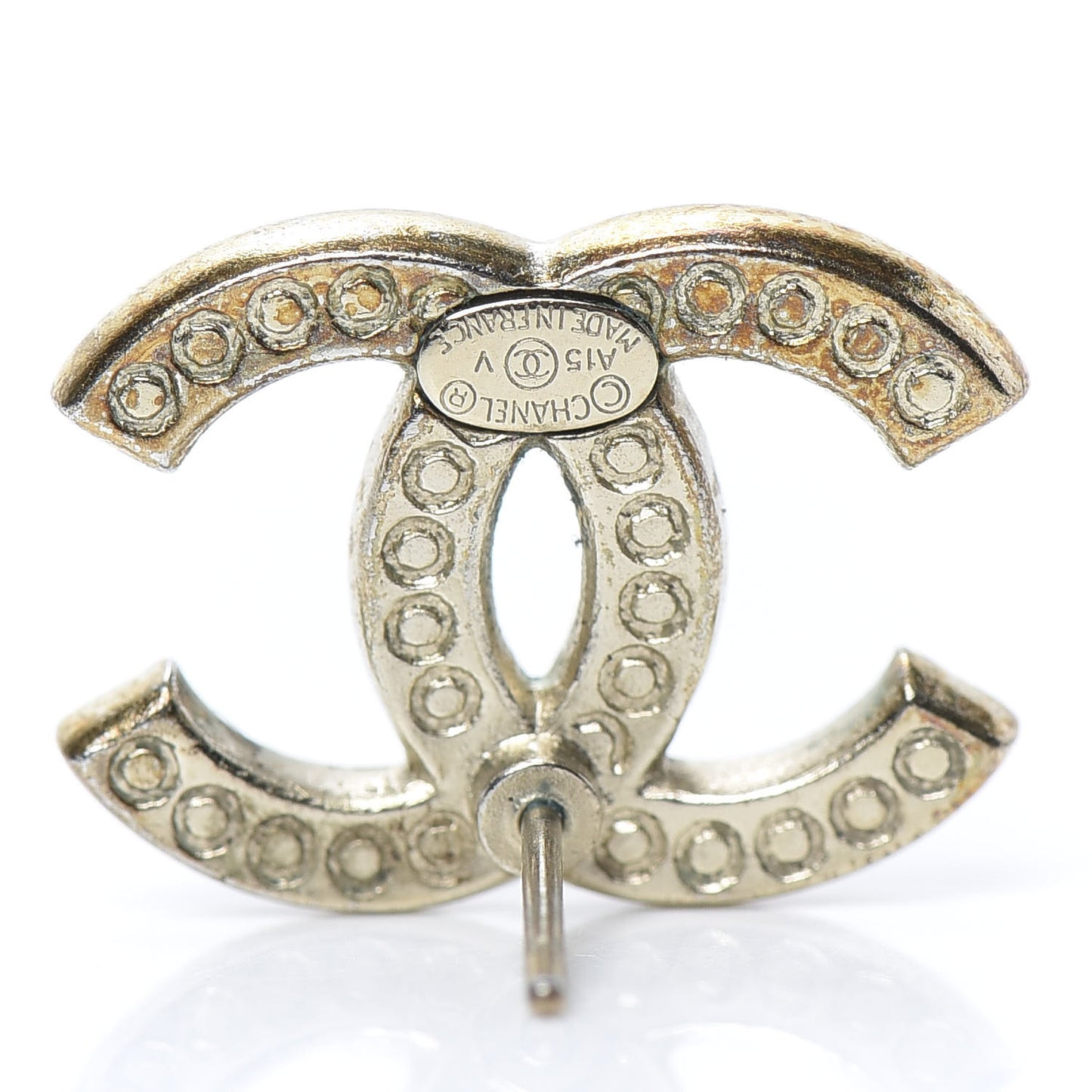 Crystal CC Earrings Gold