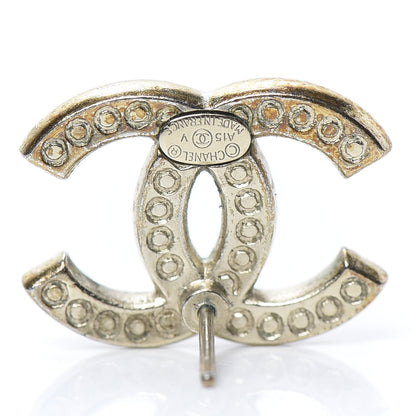 Chanel Crystal CC Earrings Gold 4 of 7