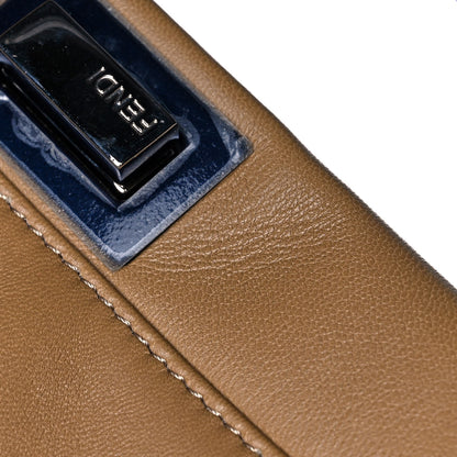 Fendi Nappa Colorblock Mini Peekaboo Iconic Satchel Cuoio Oceano Multicolor 15 of 16