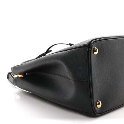 Prada Saffiano Lux Large Galleria Double Zip Tote Black 9 of 10