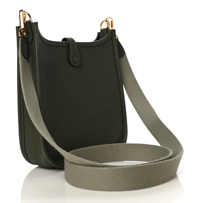 Hermes Taurillon Maurice Amazone Evelyne TPM Vert Olive Sauge 2 of 8