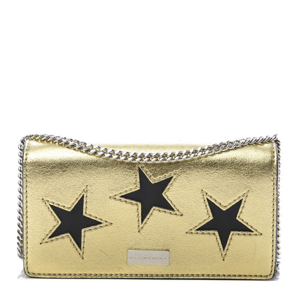 Stella McCartney Metallic Alter Nappa Star Flap Shoulder Bag Gold 1 of 12