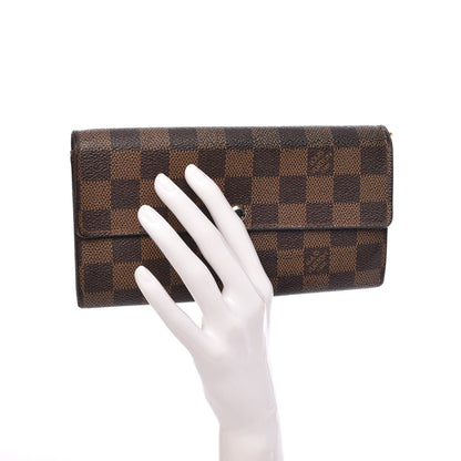 Louis Vuitton Damier Ebene Sarah Wallet 2 of 14