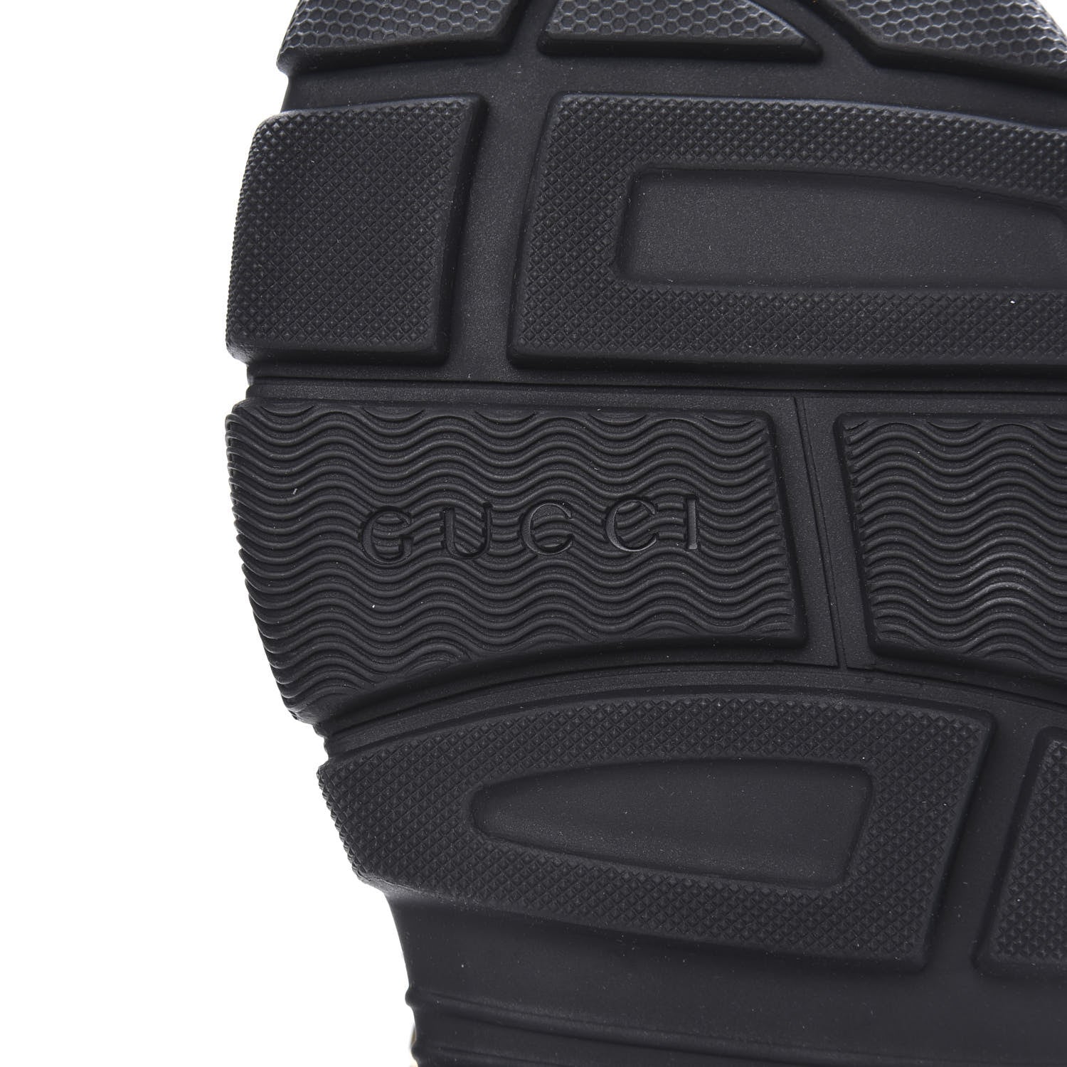 Gucci Technical Canvas Calfskin Reflective Studded Mens Aguru Sandals 8 Silver Black 6 of 7