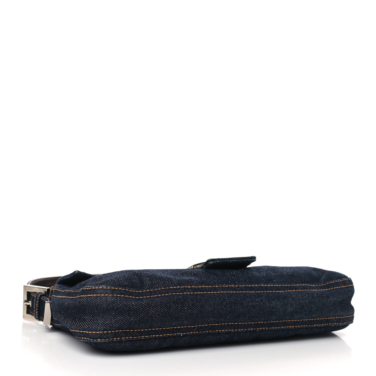 Fendi Denim Baguette Blue 4 of 9