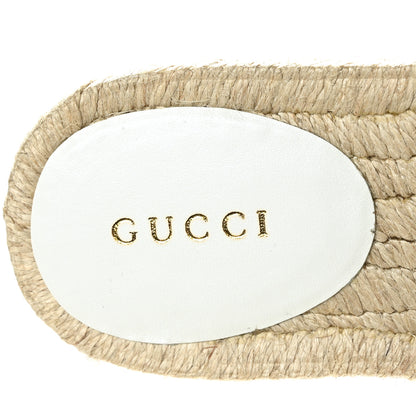 Gucci Nappa Matelasse GG Marmont Espadrille Slippers 38.5 Great White 6 of 8