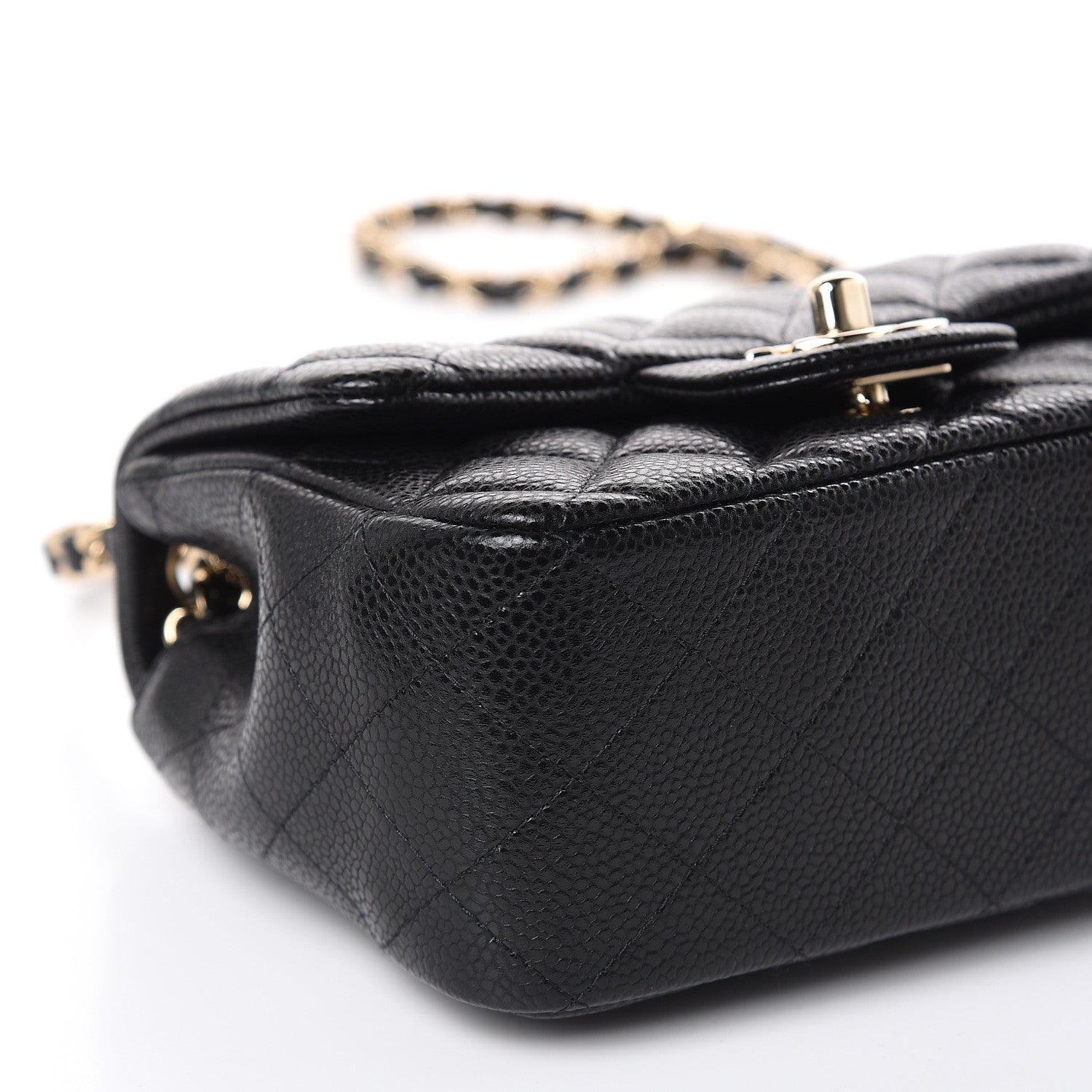 Chanel Caviar Quilted Mini Square Flap Black 8 of 9