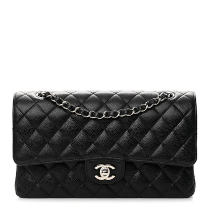 Chanel Caviar Quilted Medium Double Flap Black 1 of 14