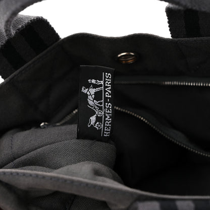 Hermes Canvas Tout Fourre PM Grey 6 of 10