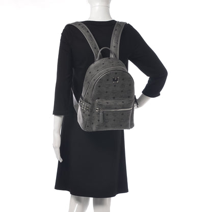 MCM Visetos Small Side Stud Stark Backpack Phantom Grey 2 of 9