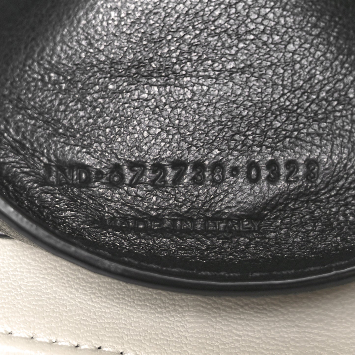 Lambskin Quilted Monogram Mini Nolita Blanc Vintage