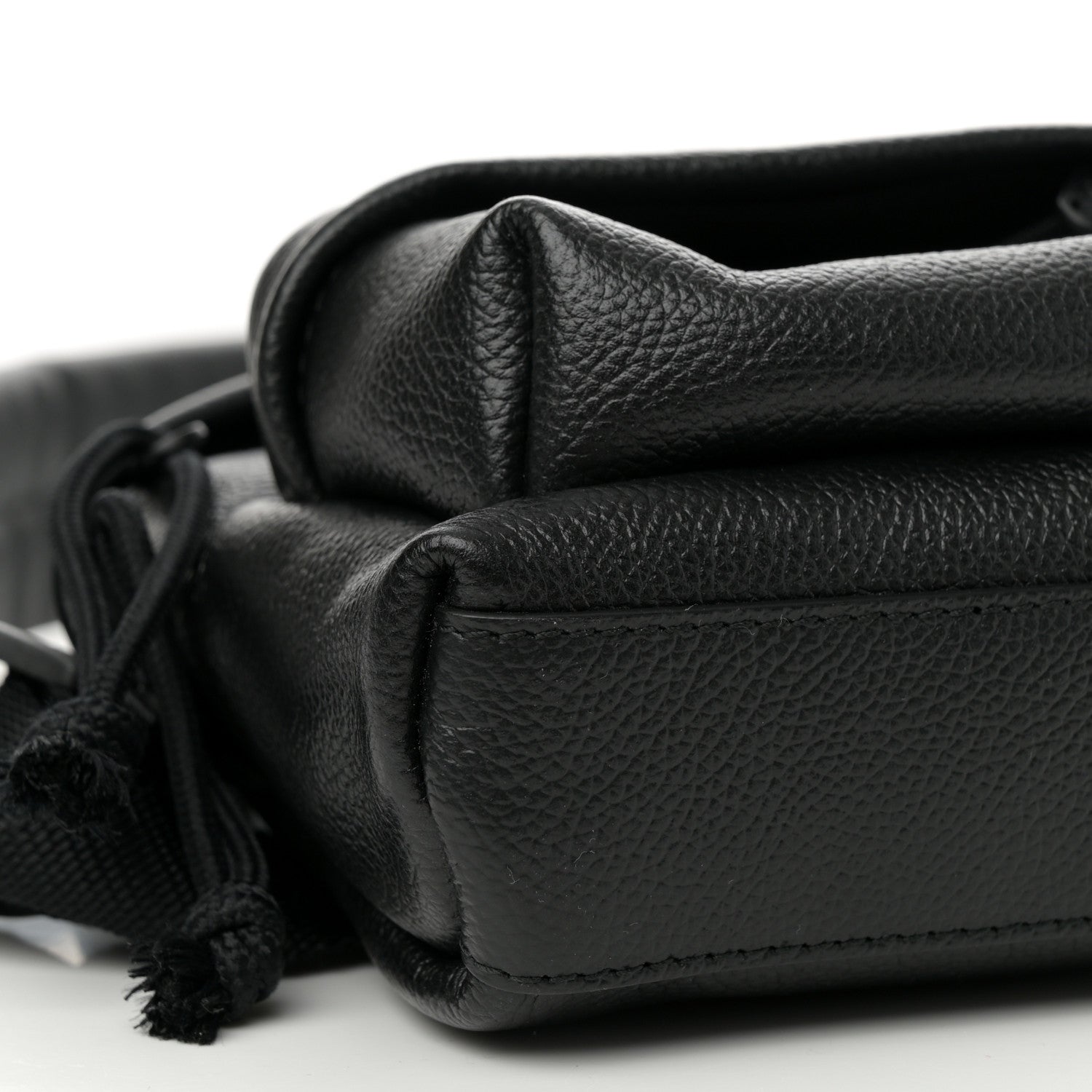 Balenciaga Grained Calfskin Mini Explorer Crossbody Backpack Black 7 of 10