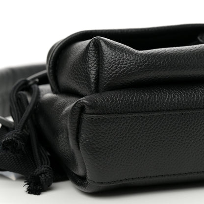 Balenciaga Grained Calfskin Mini Explorer Crossbody Backpack Black 7 of 10