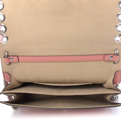 Fendi Vitello Liberty Shiny Nappa Lace Up Bow Kan I Shoulder Bag Macaron Confetto 5 of 9