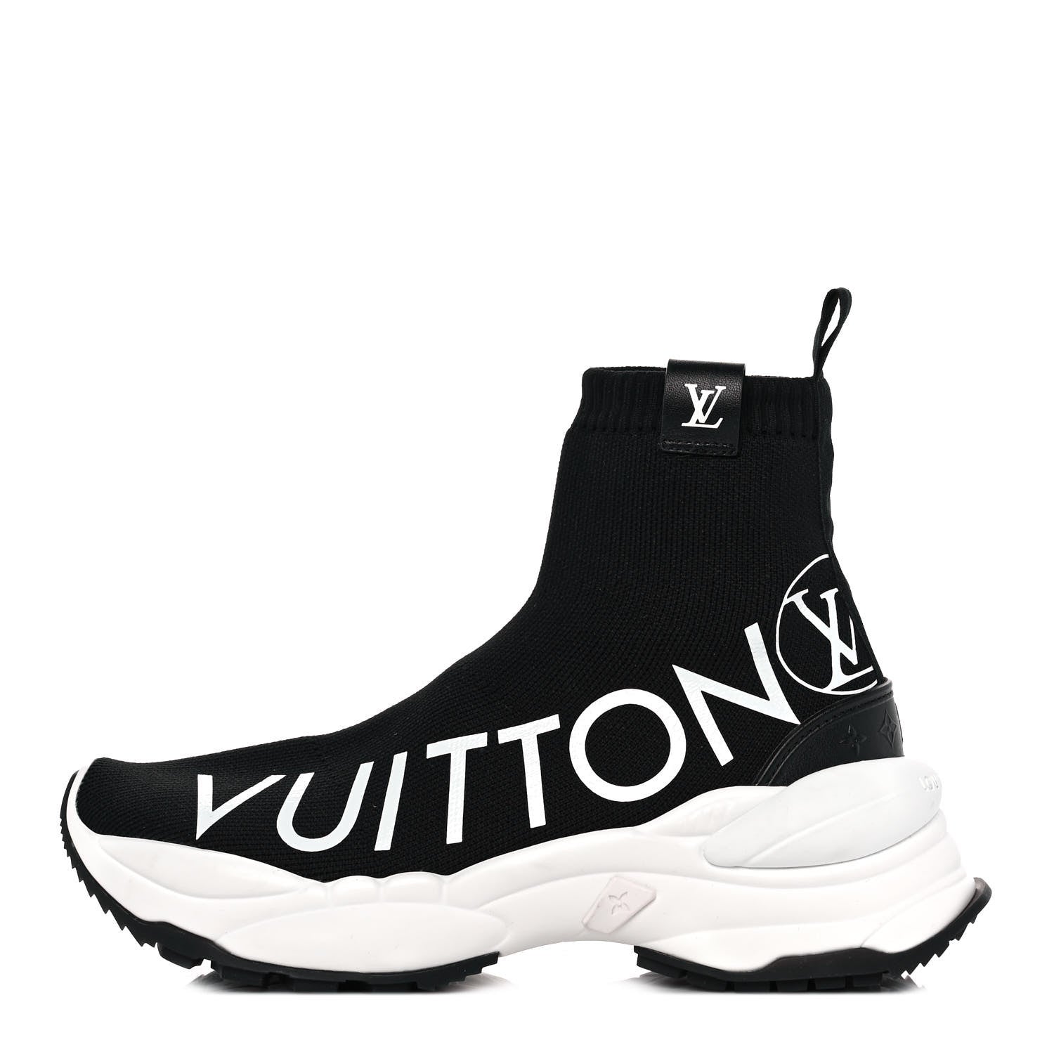 Louis Vuitton Stretch Fabric Run 55 Sneaker Boots 37 Black 1 of 7