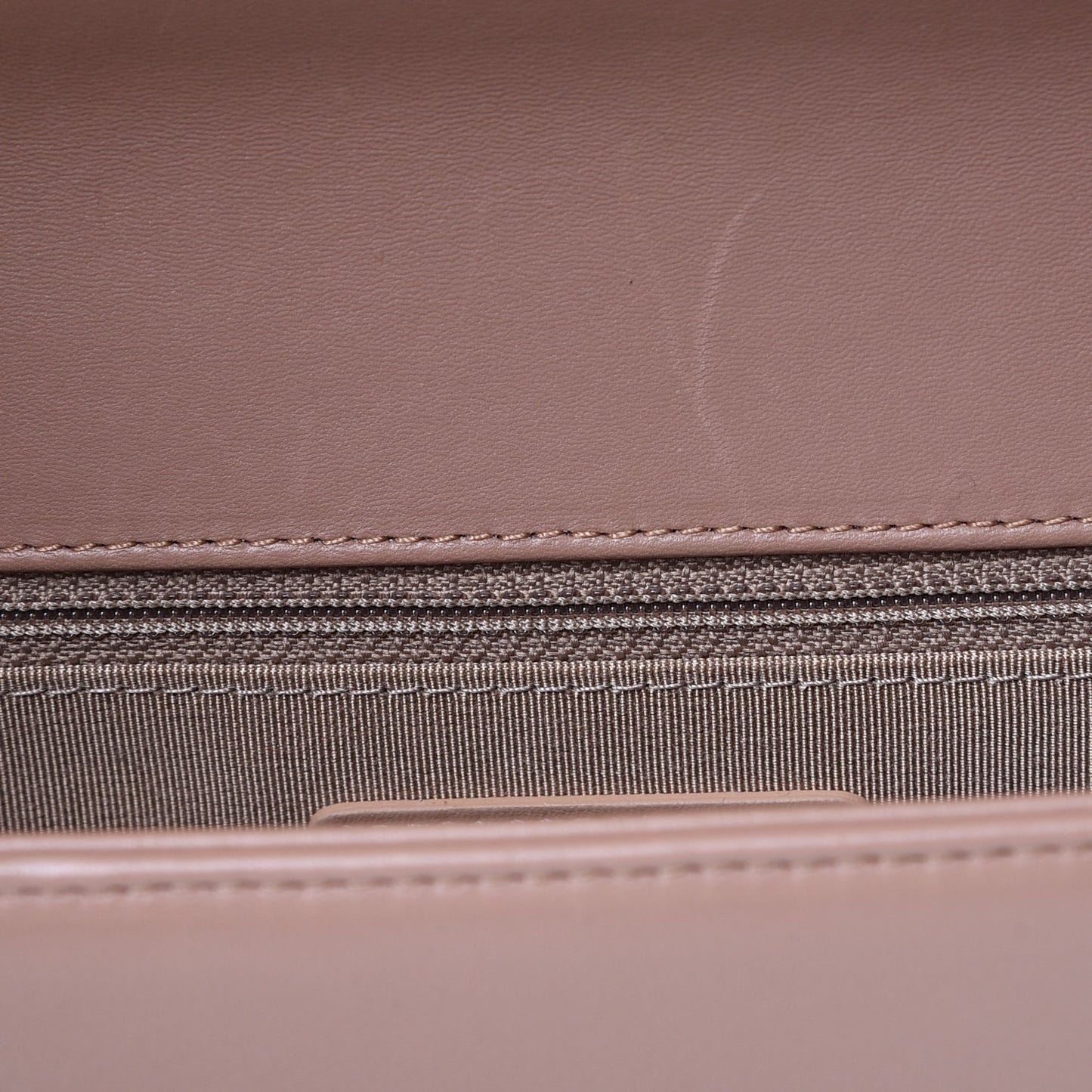 Calfskin Chevron New Medium Boy Flap Beige