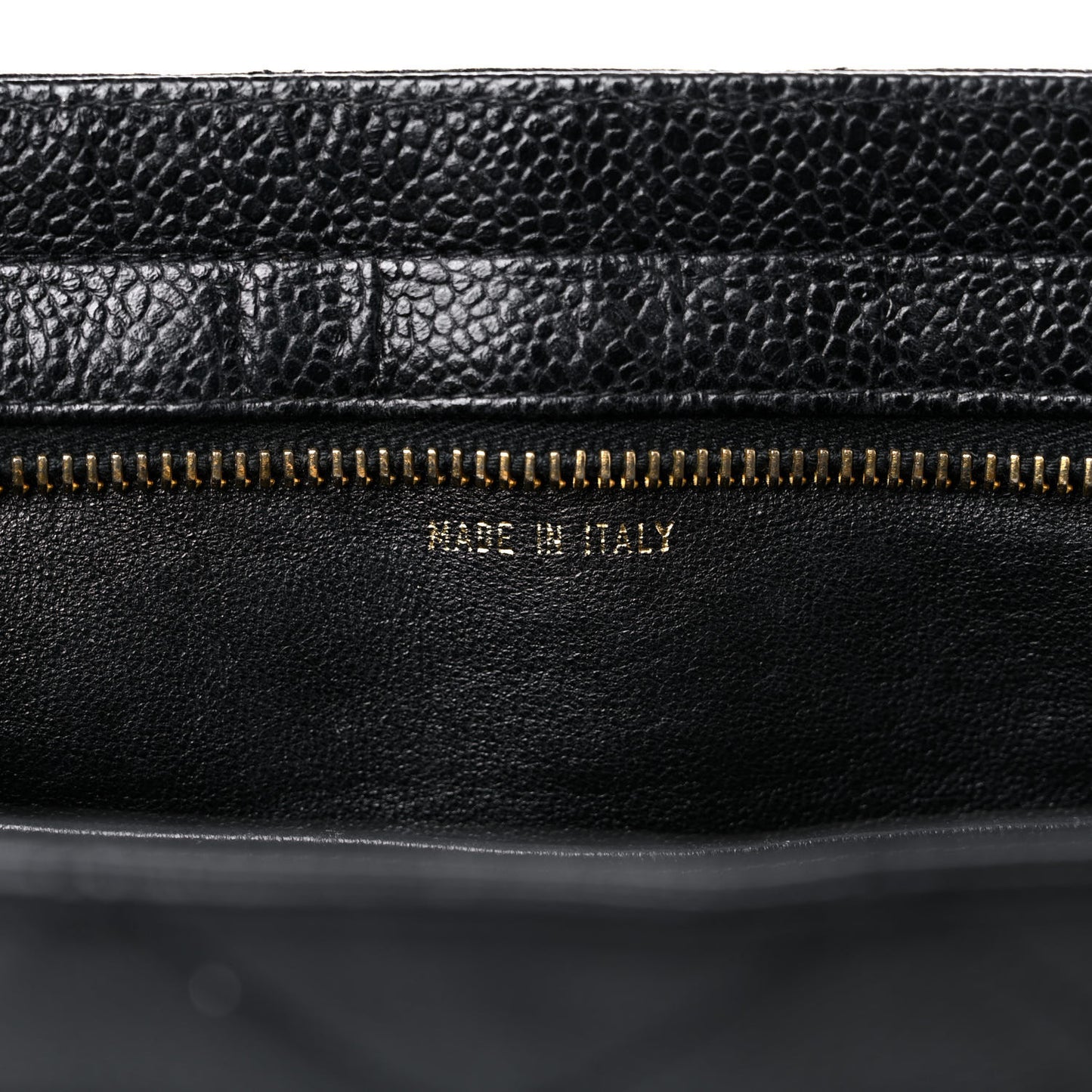 Caviar Quilted Shoulder Bag Black