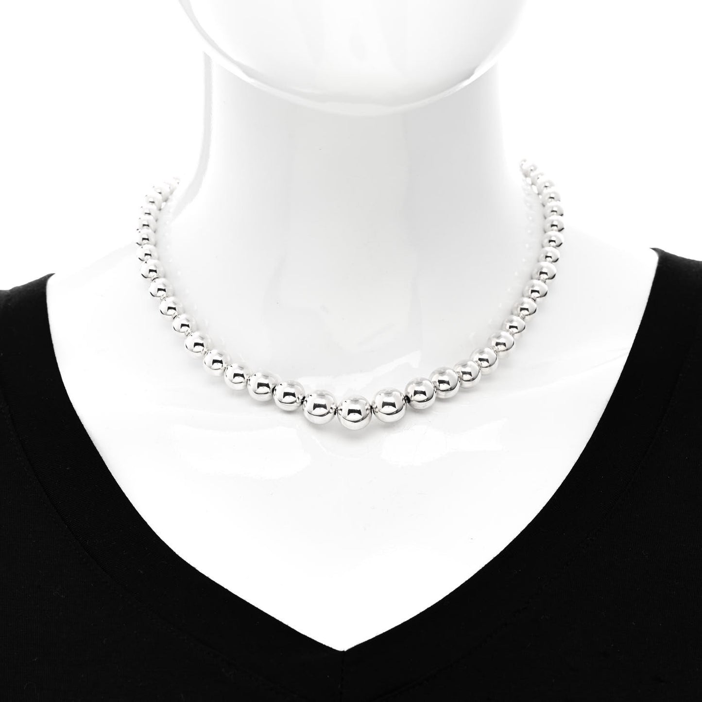 Sterling Silver HardWear Graduated Ball Necklace
