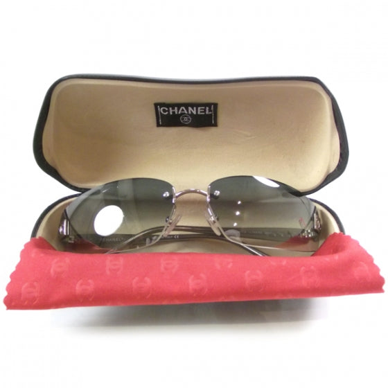 Frameless CC Logo Sunglasses Blue Gradient