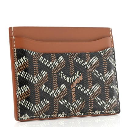 Goyard Goyardine Saint Sulpice Card Holder Black Gold 3 of 7