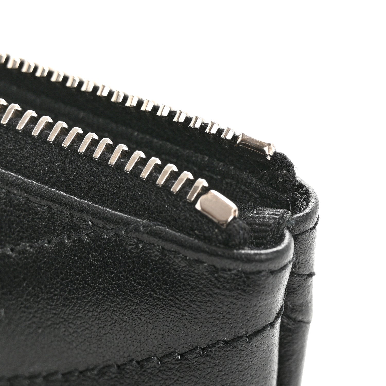 Saint Laurent Calfskin Matelasse Monogram Key Pouch Black 8 of 8