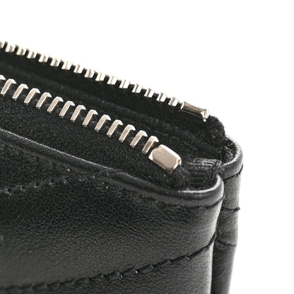 Saint Laurent Calfskin Matelasse Monogram Key Pouch Black 8 of 8