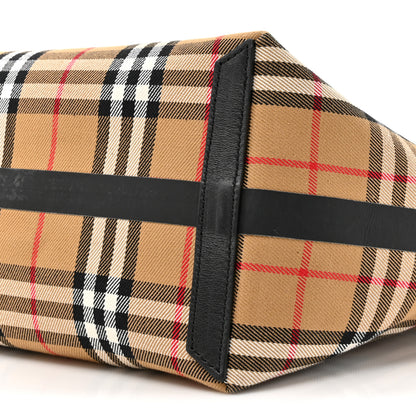 Burberry Vintage Check Medium The Giant Reversible Tote Antique Yellow Bright Red 13 of 16