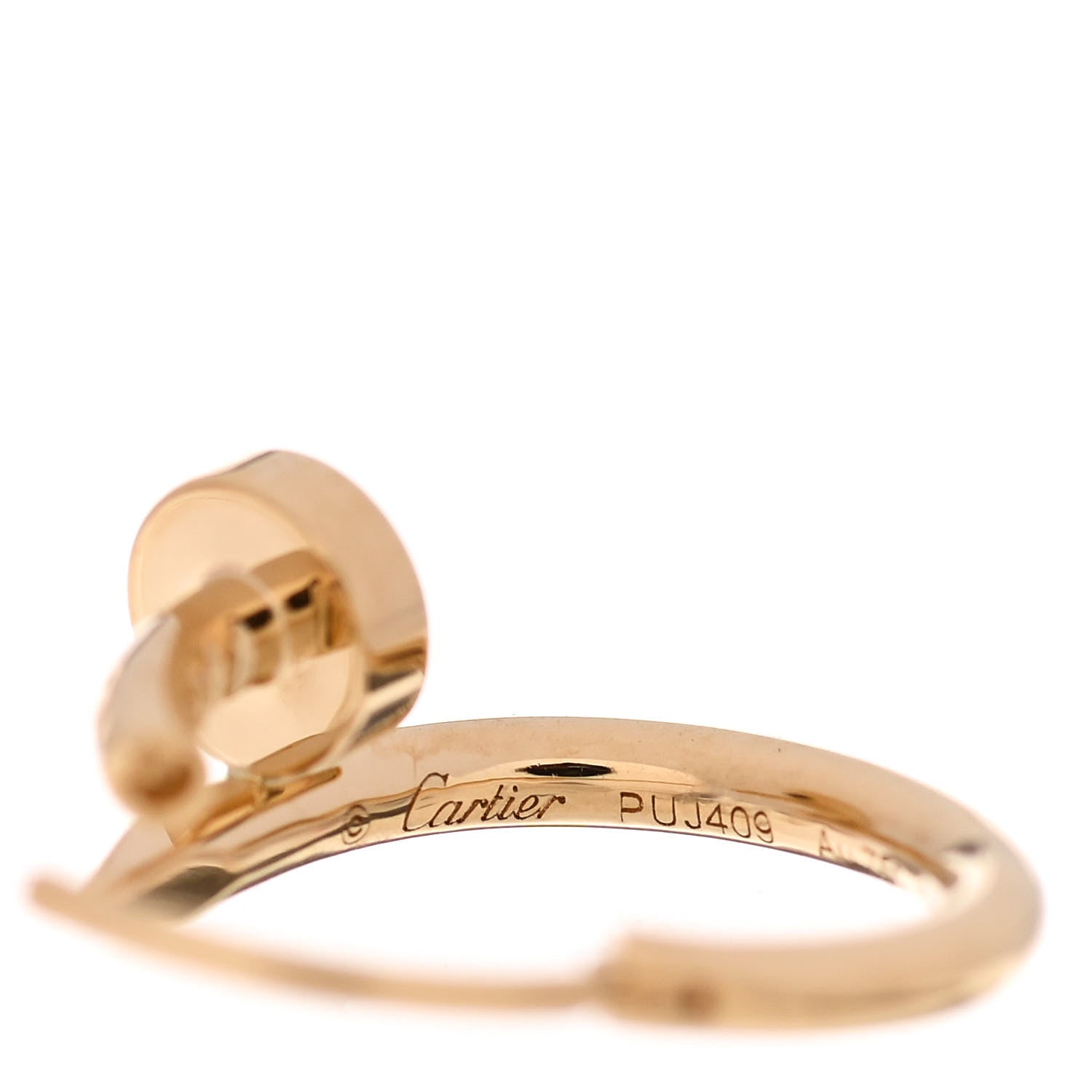 Cartier 18K Yellow Gold Juste Un Clou Hoop Earrings 4 of 6