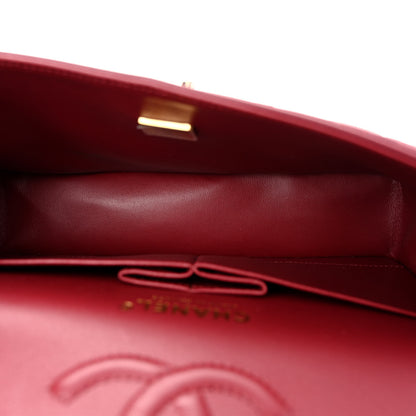 Chanel Lambskin Quilted Small Double Flap Burgundy 5 of 11