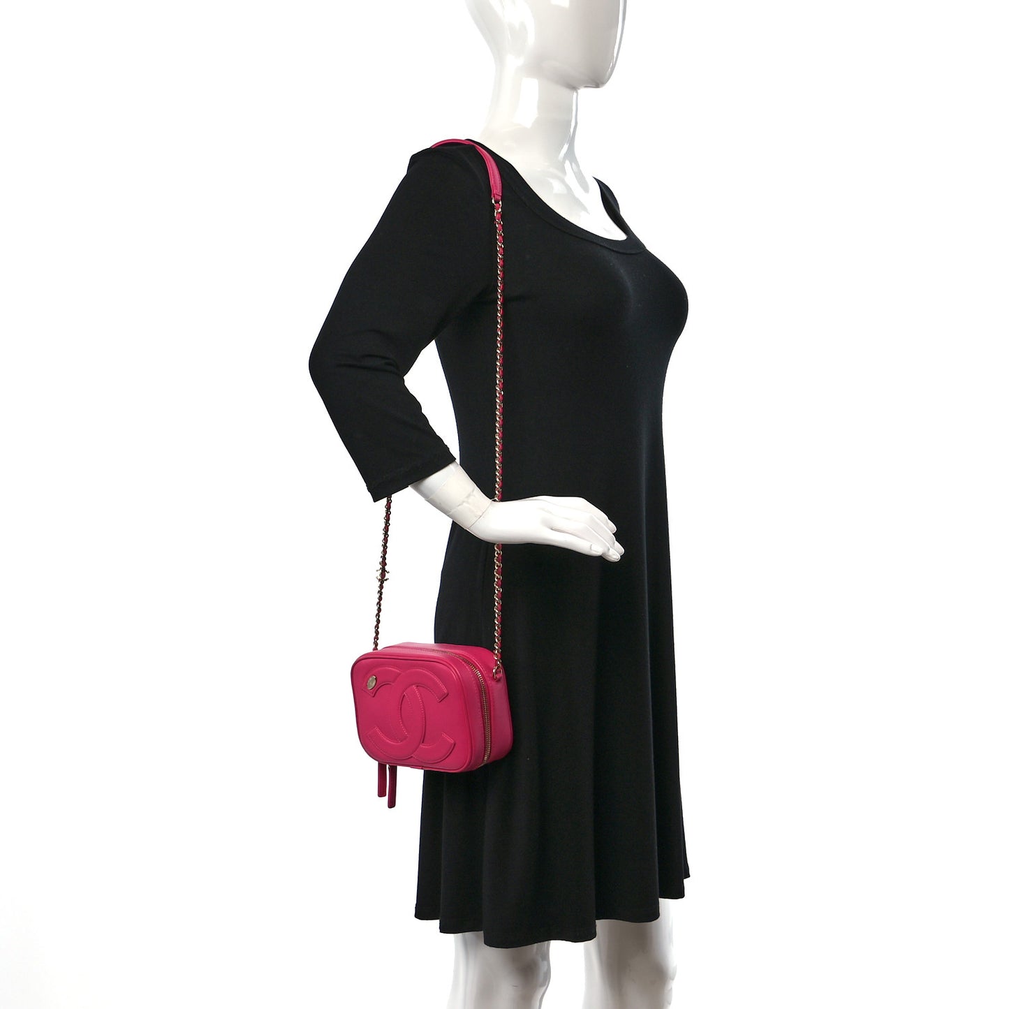 Lambskin CC Mania Camera Case Pink