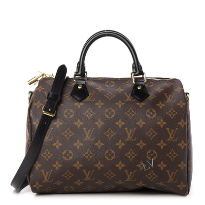 Louis Vuitton Monogram My World Tour Speedy Bandouliere 30 Black 1 of 11