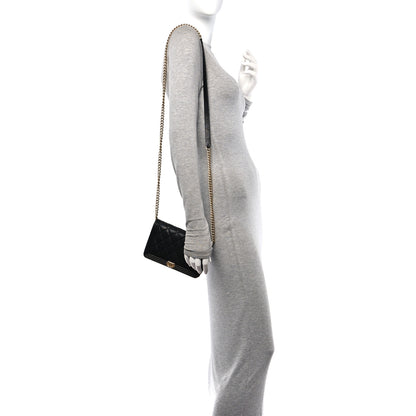 Chanel Caviar Quilted Boy Wallet On Chain WOC Black 2 of 11