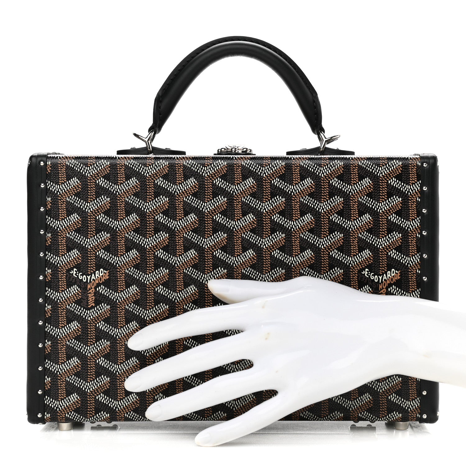 Goyard Goyardine Grand Hotel Trunk Bag Black 2 of 11