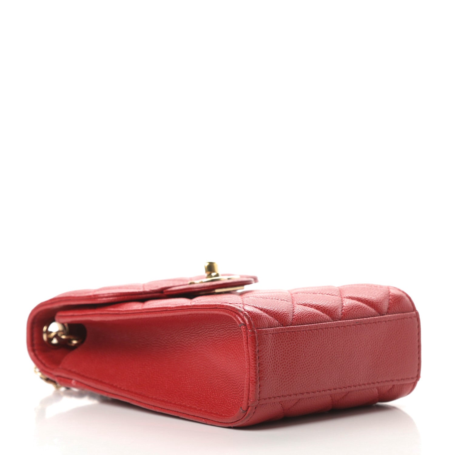 Chanel Caviar Quilted Classic Phone Holder Red 4 of 16