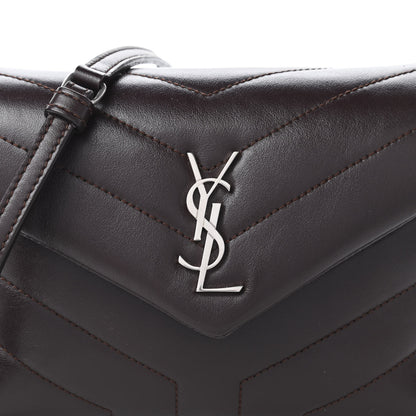 Saint Laurent Calfskin Y Quilted Monogram Toy Loulou Monogram Crossbody Bag Black Tulipe 10 of 10