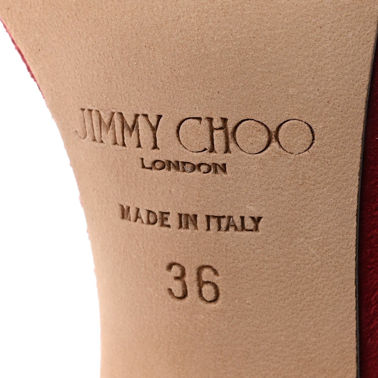 Jimmy Choo Suede Crystal Ostrich Feather Viola 110 Sandals 36 Red 7 of 9