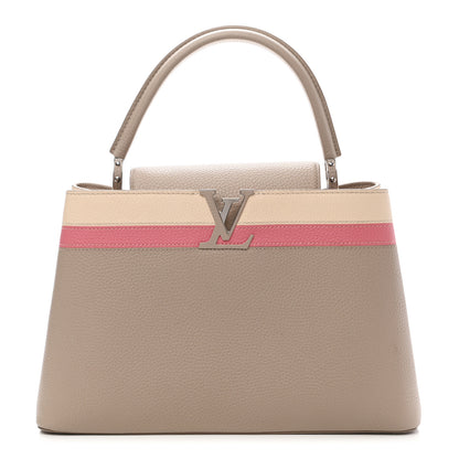 Louis Vuitton Taurillon Capucines MM Galet Coral Pebble 1 of 13