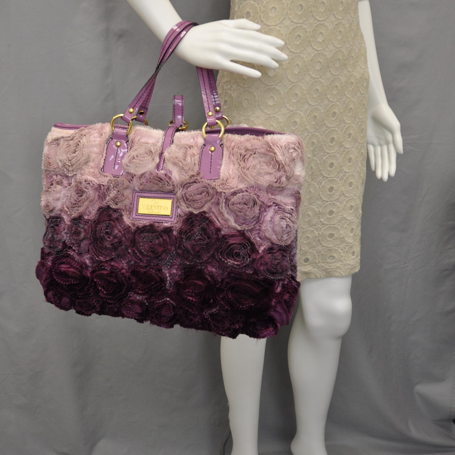 Valentino Garavani Satin Twill Rosette Tote 2 of 12