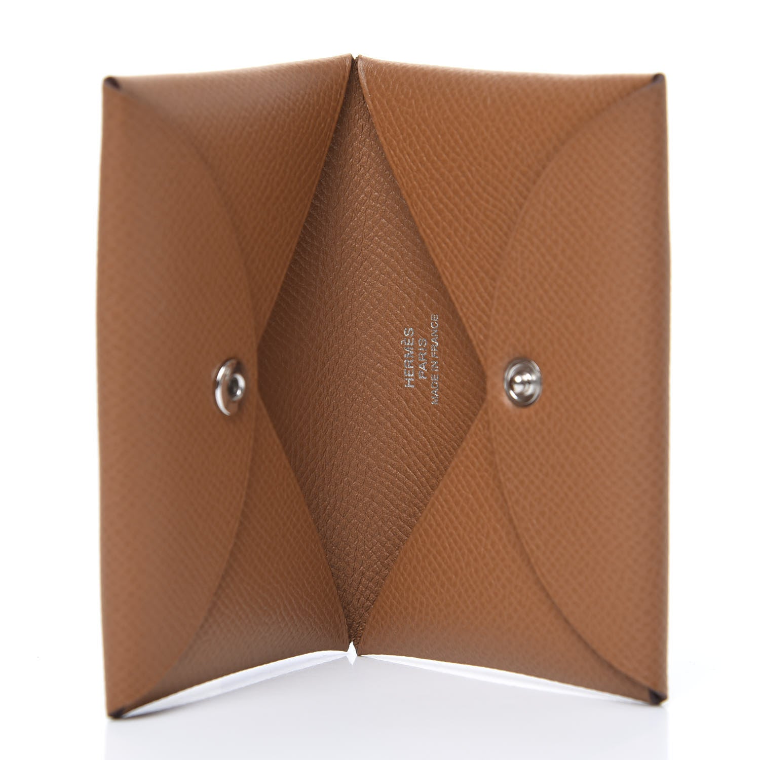 Hermes Epsom Calvi Card Case Gold 5 of 8