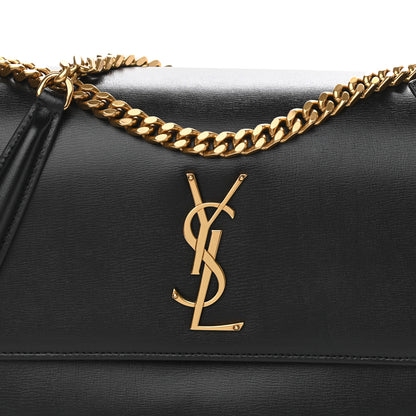 Saint Laurent Calfskin Large Monogram Sunset Black 8 of 10