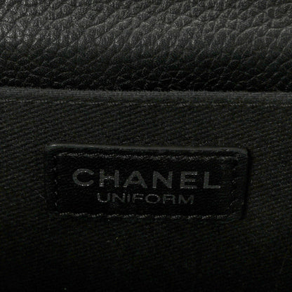 Chanel Grained Calfskin Quilted 2.55 Reissue Flap Belt Bag Clutch Black 10 of 19