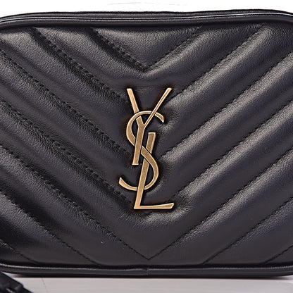 Saint Laurent Calfskin Matelasse Monogram Lou Belt Bag Black 7 of 9