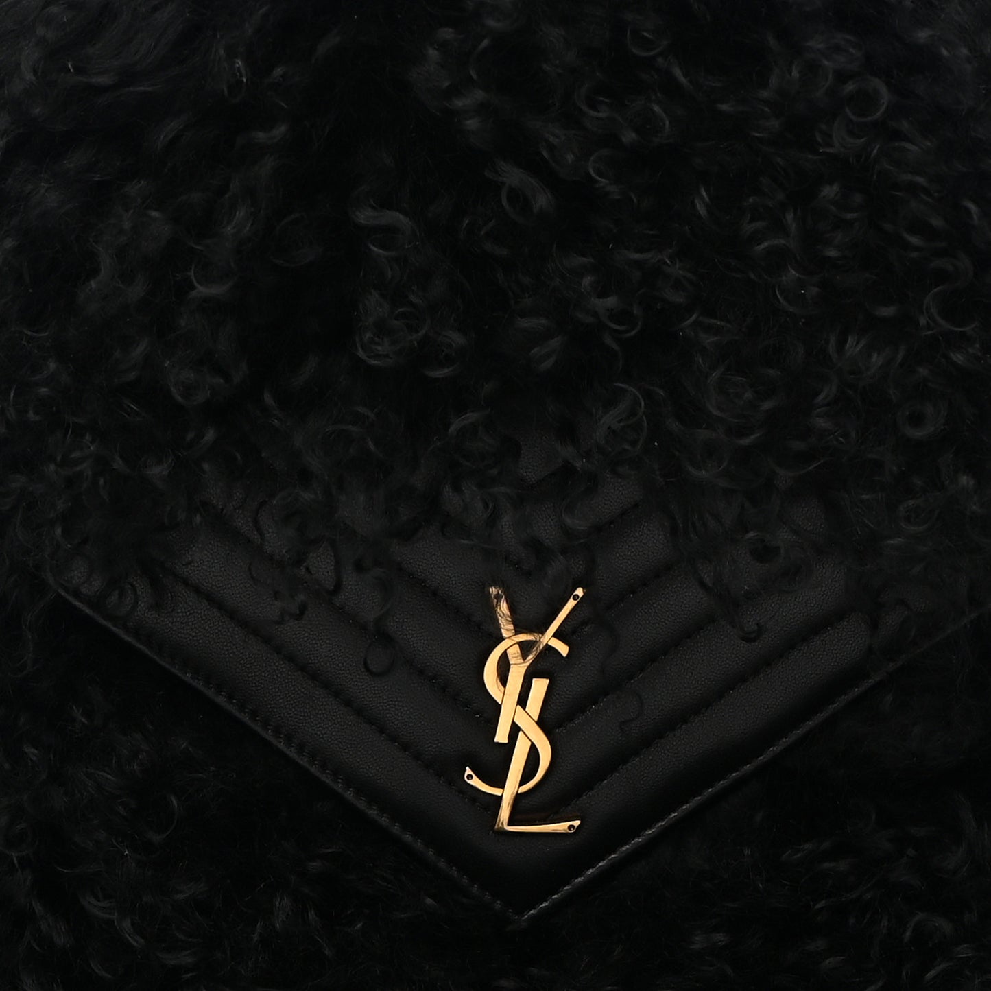 Shearling Lambskin Joe Backpack Black