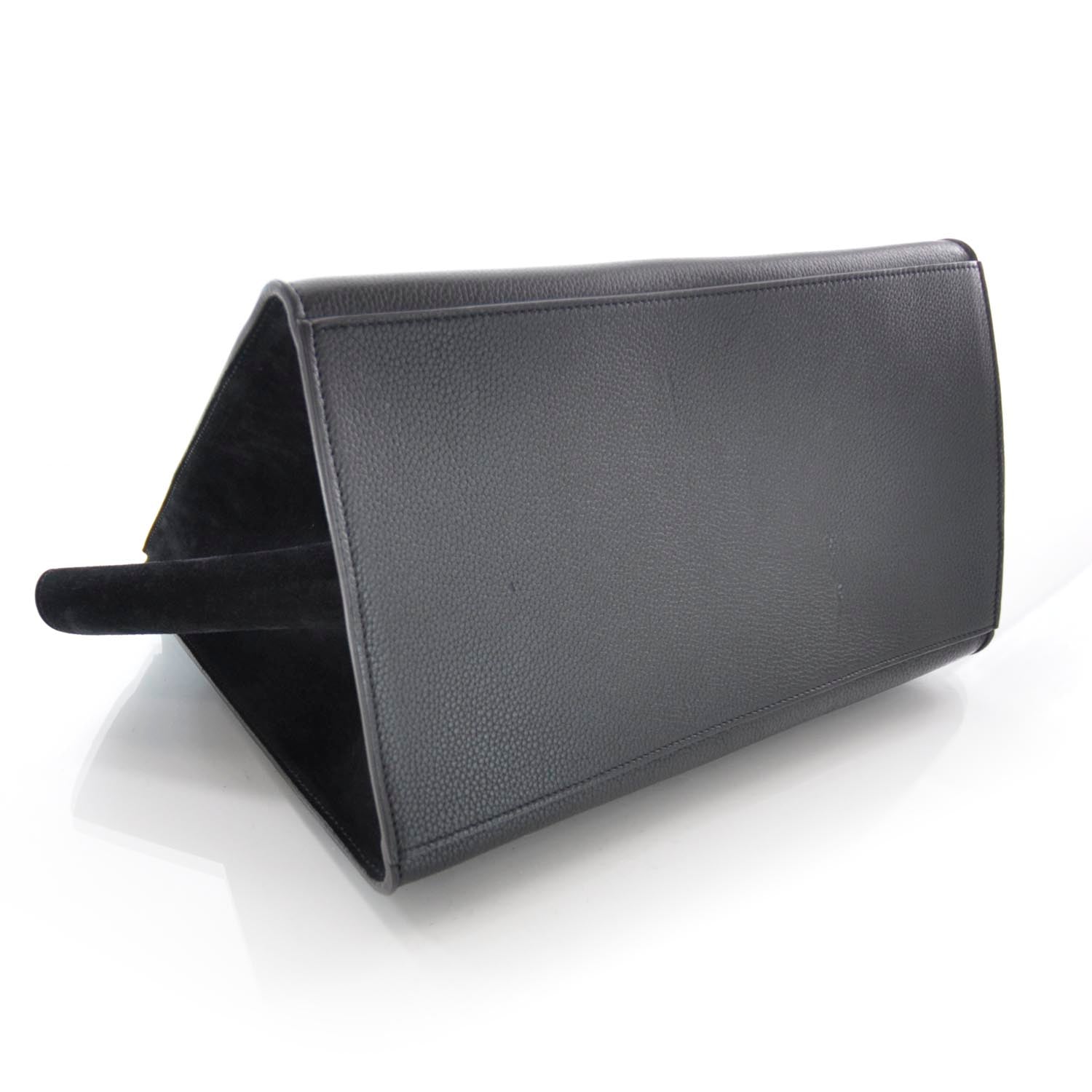 Celine Calfskin and Suede Large Trapeze Black 4 of 8