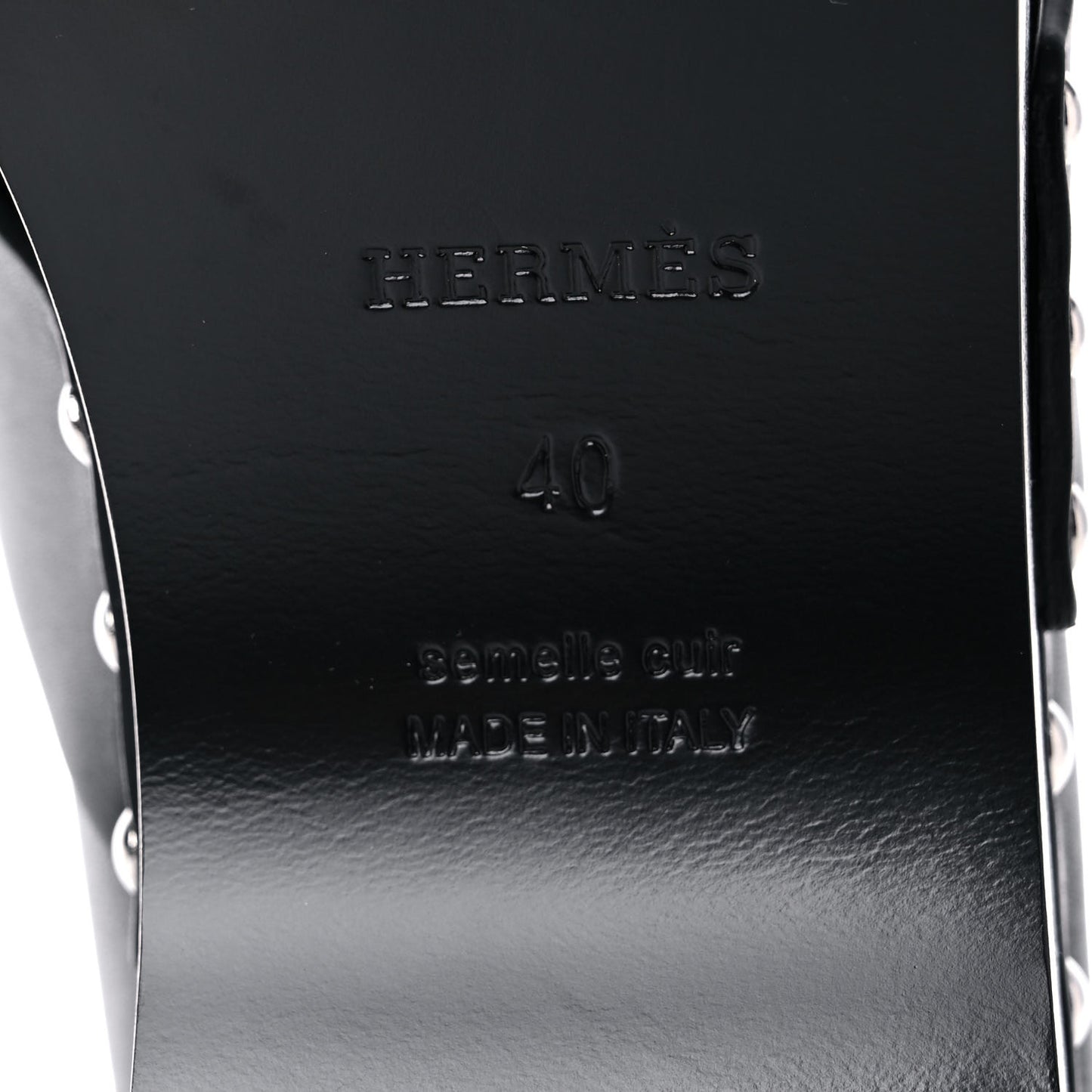 Calfskin Calya Mules 40 Black
