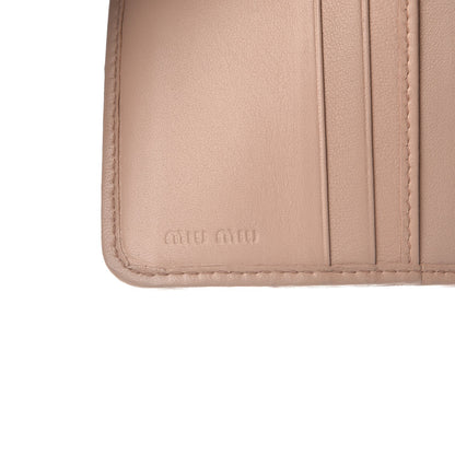 Miu Miu Nappa Matelasse Flap Wallet Cammeo 7 of 8