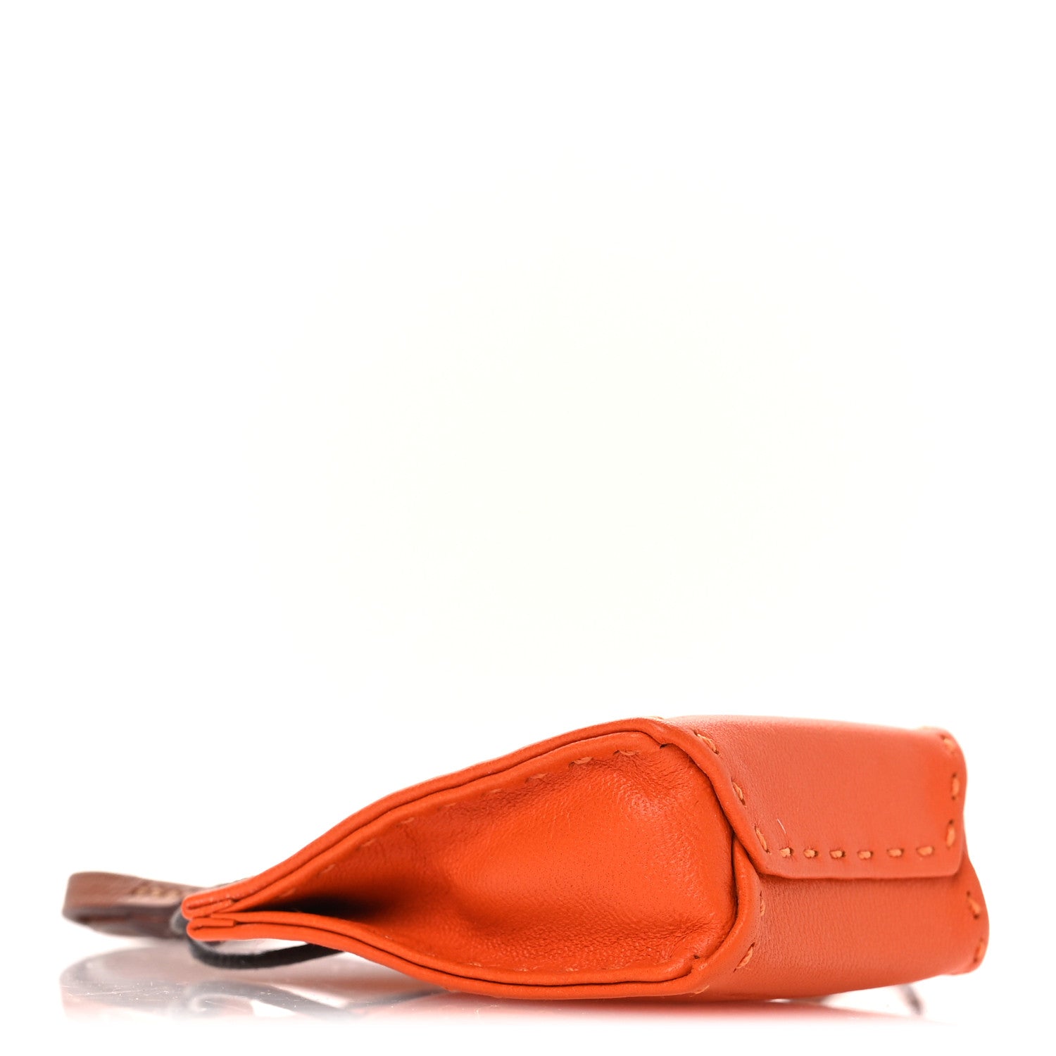 Hermes Milo Lambskin Swift Shopping Bag Charm Feu Gold 3 of 6