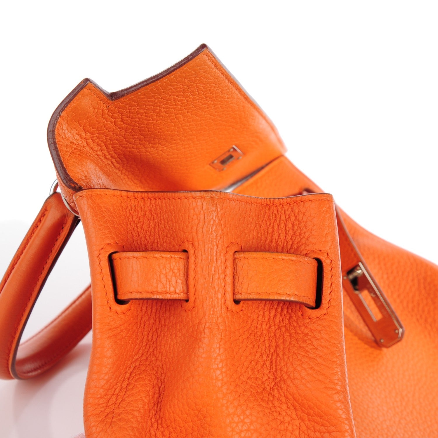 Hermes Taurillon Clemence Kelly Retourne 35 Orange 14 of 22